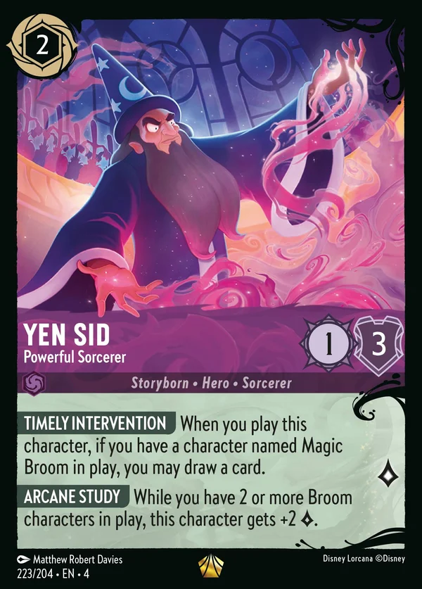 Yen Sid - Powerful Sorcerer — Disney Lorcana Character card from Ursula's Return