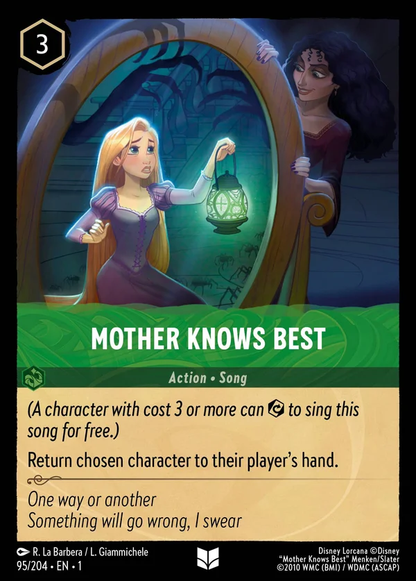 Mother Knows Best — Disney Lorcana Action card from The First Chapter
