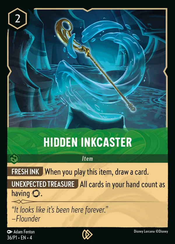 Hidden Inkcaster — Disney Lorcana Item card from Ursula's Return