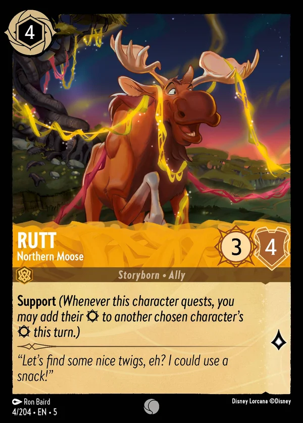Rutt - Northern Moose — Disney Lorcana Character card from Shimmering Skies
