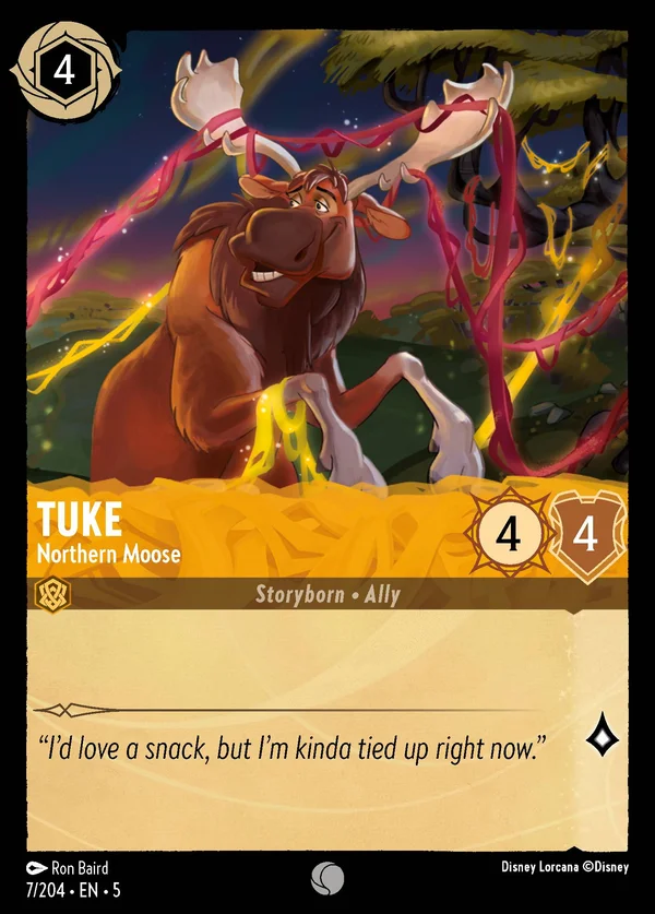 Tuke - Northern Moose — Disney Lorcana Character card from Shimmering Skies