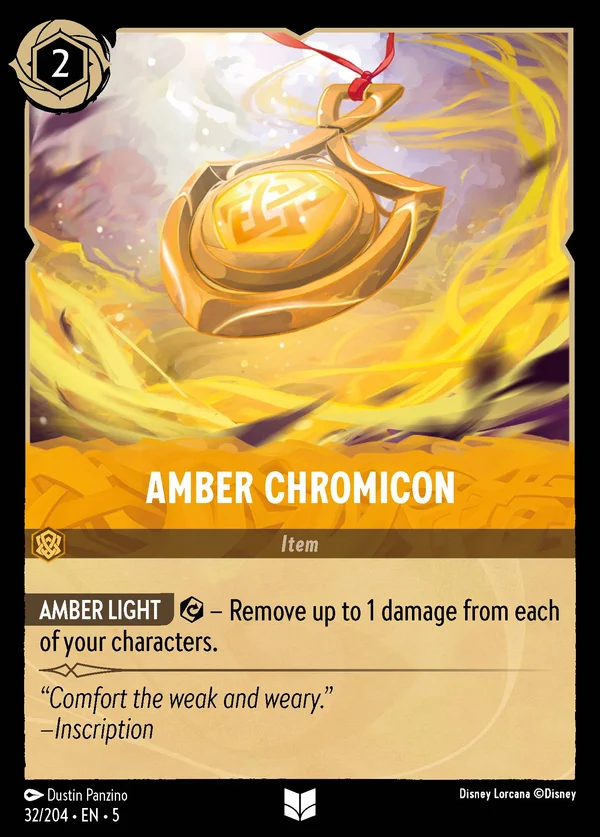 Amber Chromicon — Disney Lorcana Item card from Shimmering Skies