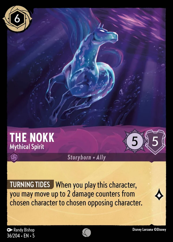 The Nokk - Mythical Spirit — Disney Lorcana Character card from Shimmering Skies