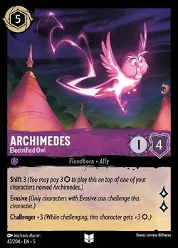 Archimedes - Electrified Owl — Amethyst Character