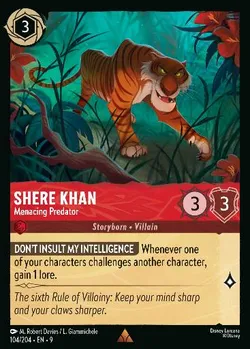 Shere Khan - Menacing Predator