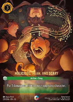 Malicious, Mean, and Scary