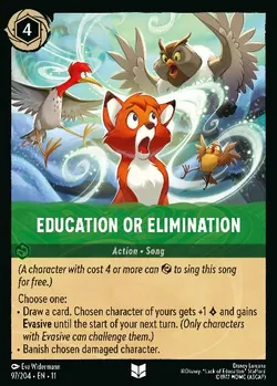 Education or Elimination