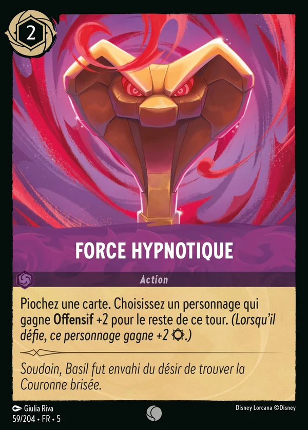 Force hypnotique — Disney Lorcana Action card from Shimmering Skies