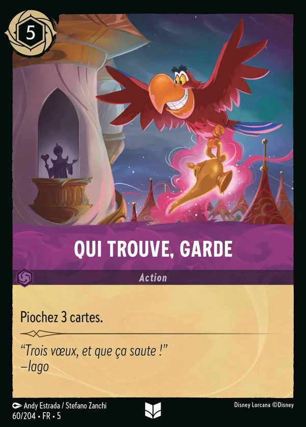 Qui trouve, garde — Disney Lorcana Action card from Shimmering Skies