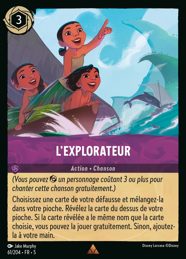 L'explorateur — Disney Lorcana Action card from Shimmering Skies