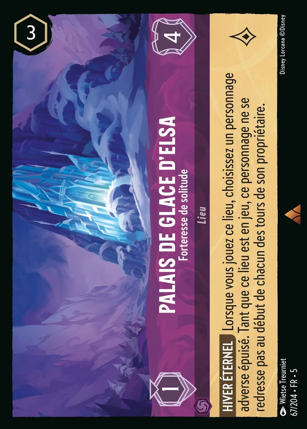 Palais de Glace d'Elsa - Forteresse de solitude — Disney Lorcana Lieu card from Shimmering Skies
