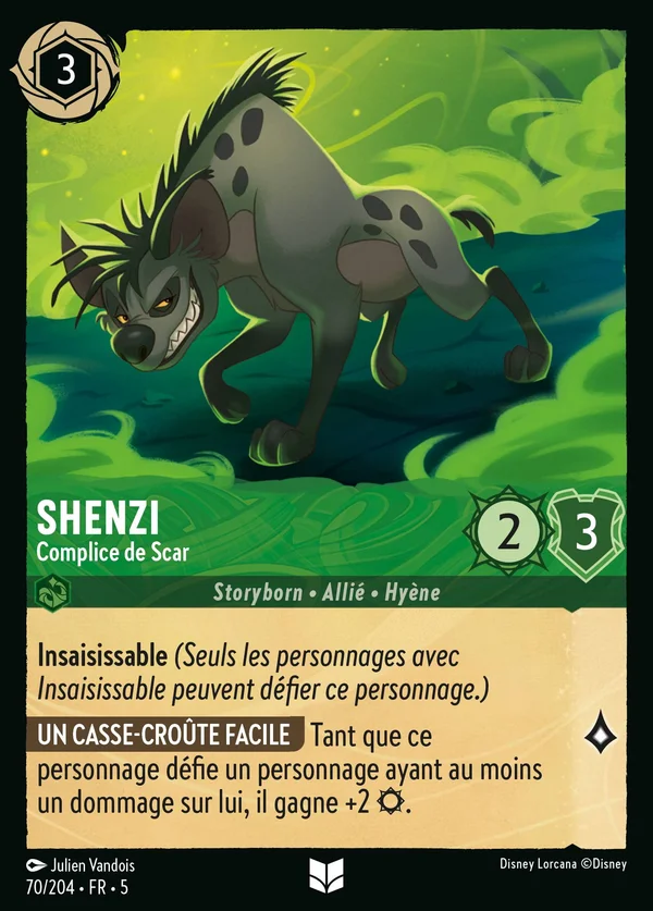Shenzi - Complice de Scar — Disney Lorcana Personnage card from Shimmering Skies