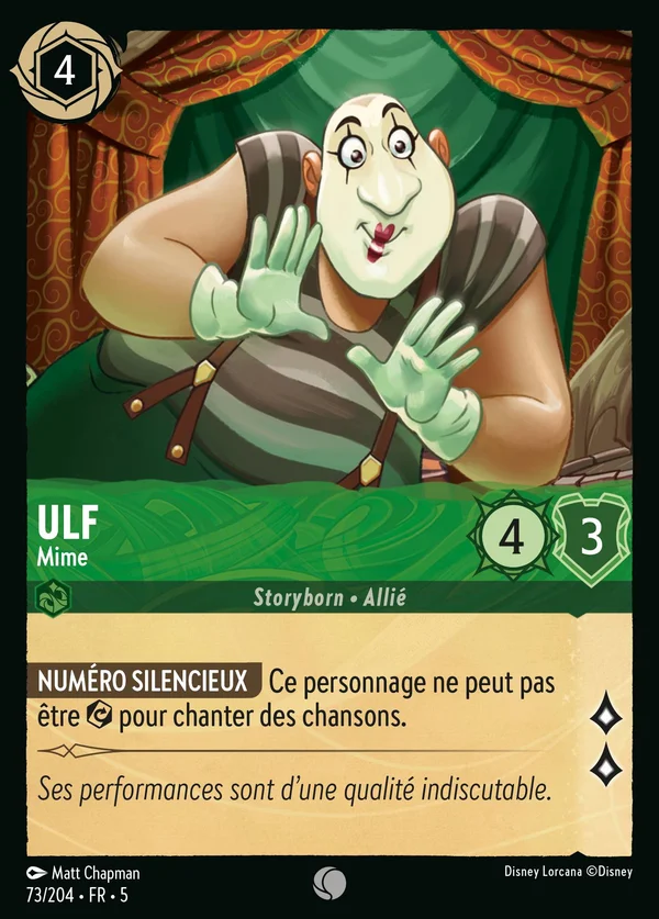 Ulf - Mime — Disney Lorcana Personnage card from Shimmering Skies