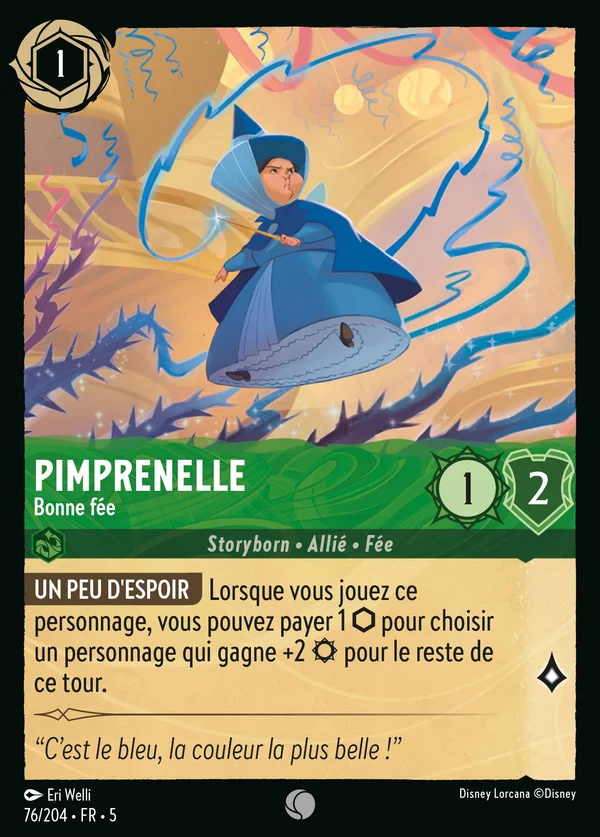 Pimprenelle - Bonne fée — Disney Lorcana Personnage card from Shimmering Skies