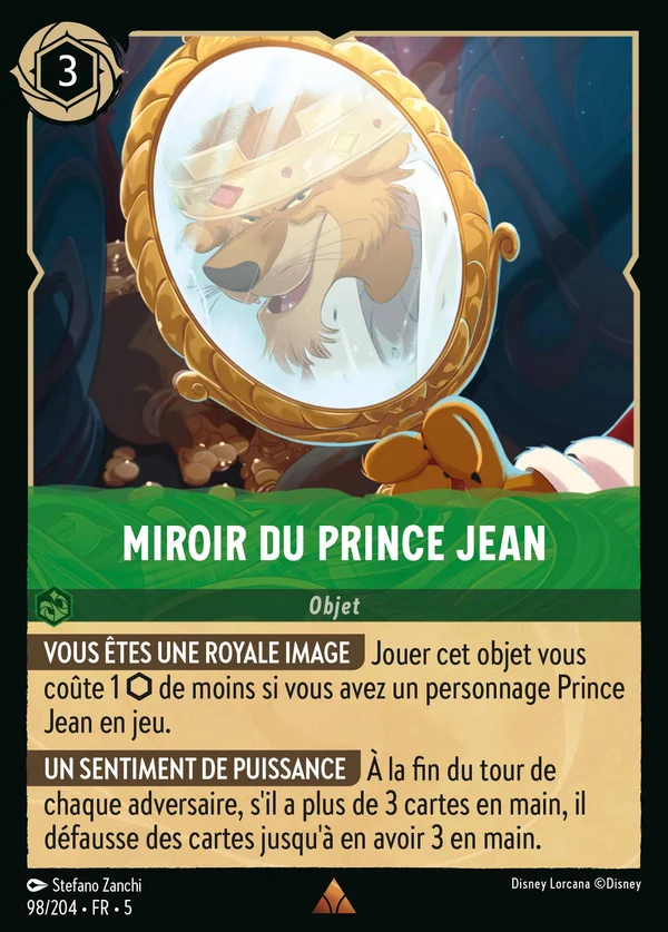 Miroir du Prince Jean — Disney Lorcana Objet card from Shimmering Skies