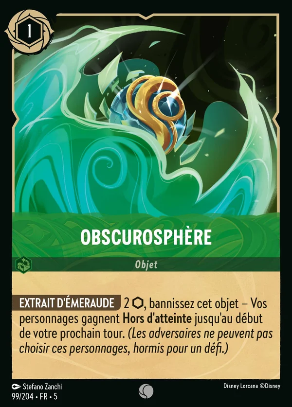 Obscurosphère — Disney Lorcana Objet card from Shimmering Skies