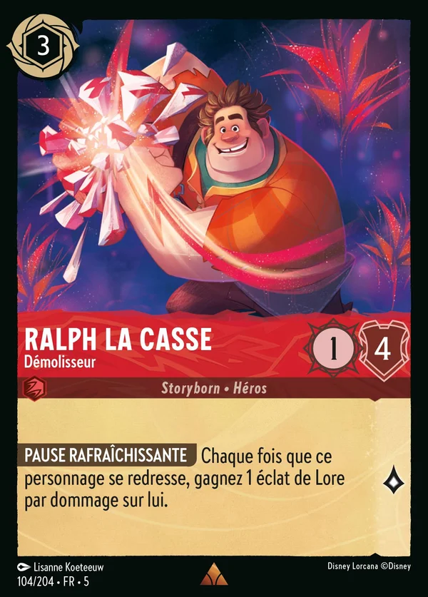 Ralph la Casse - Démolisseur — Disney Lorcana Personnage card from Shimmering Skies