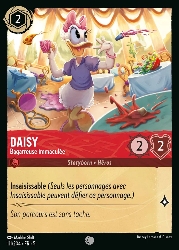Daisy - Bagarreuse immaculée — Disney Lorcana Personnage card from Shimmering Skies