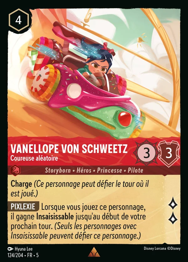 Vanellope von Schweetz - Coureuse aléatoire — Disney Lorcana Personnage card from Shimmering Skies