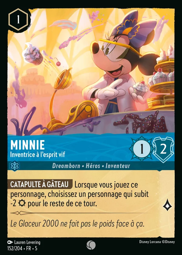 Minnie - Inventrice à l'esprit vif — Disney Lorcana Personnage card from Shimmering Skies
