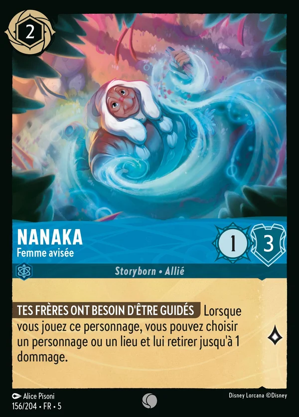 Nanaka - Femme avisée — Disney Lorcana Personnage card from Shimmering Skies