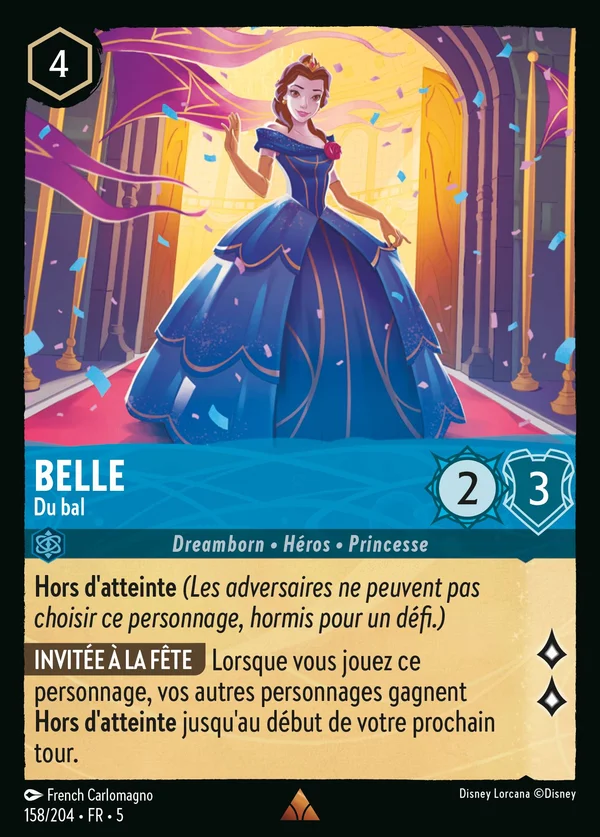 Belle - Du bal — Disney Lorcana Personnage card from Shimmering Skies