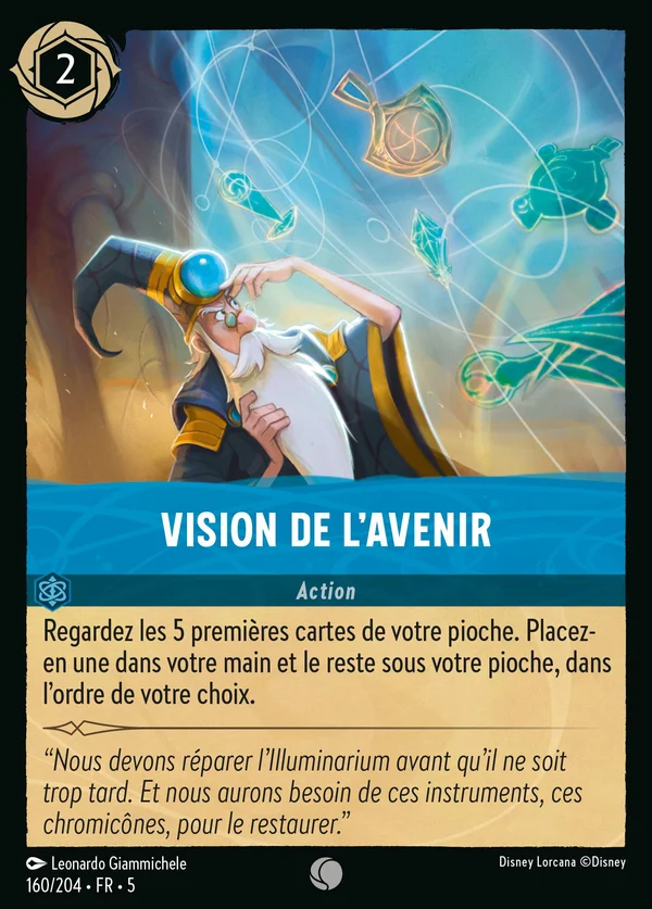 Vision de l'Avenir — Disney Lorcana Action card from Shimmering Skies