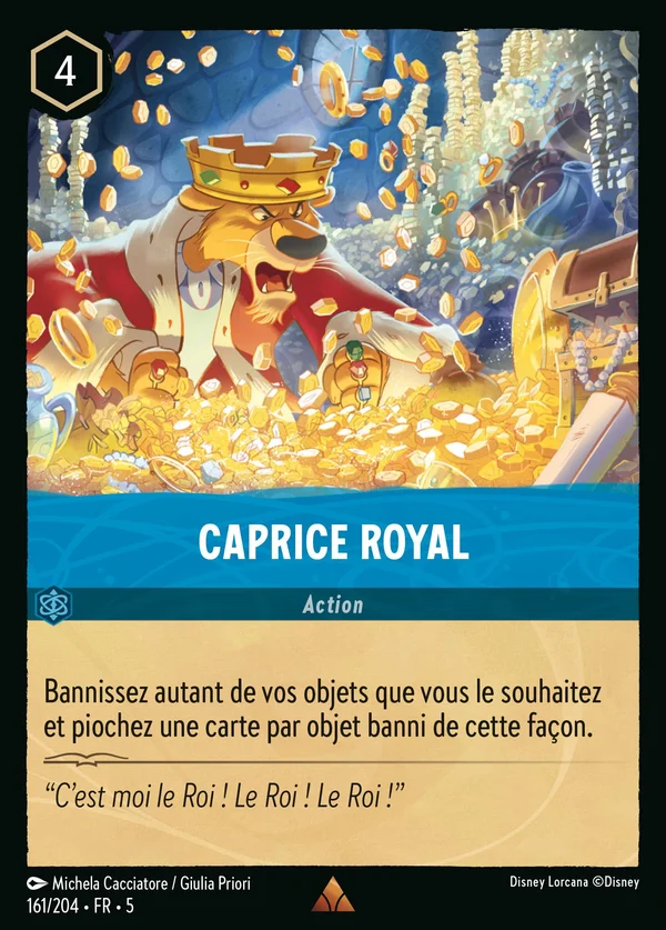 Caprice royal — Disney Lorcana Action card from Shimmering Skies