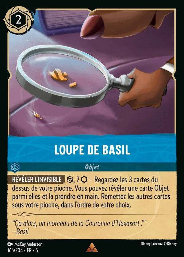 Loupe de Basil — Disney Lorcana Objet card from Shimmering Skies