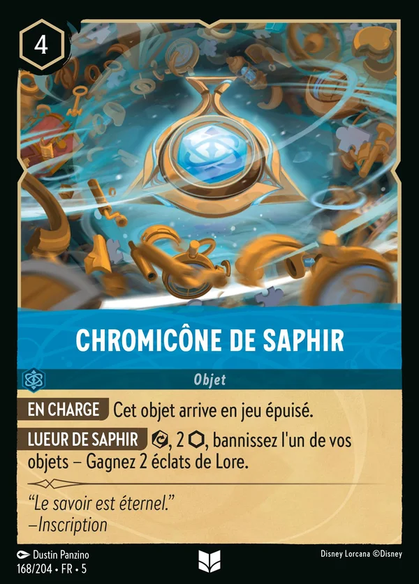 Chromicône de Saphir — Disney Lorcana Objet card from Shimmering Skies
