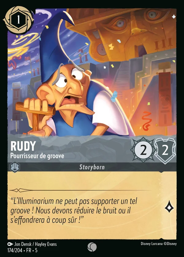 Rudy - Pourrisseur de groove — Disney Lorcana Personnage card from Shimmering Skies
