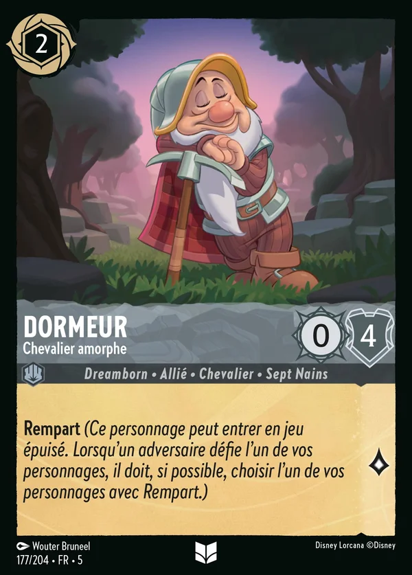 Dormeur - Chevalier amorphe — Disney Lorcana Personnage card from Shimmering Skies