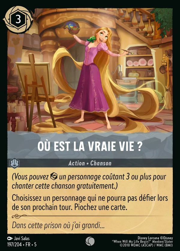 Où est la vraie vie ? — Disney Lorcana Action card from Shimmering Skies