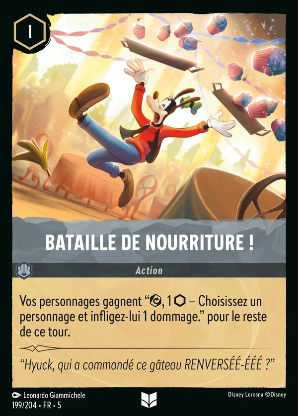 Bataille de nourriture ! — Disney Lorcana Action card from Shimmering Skies