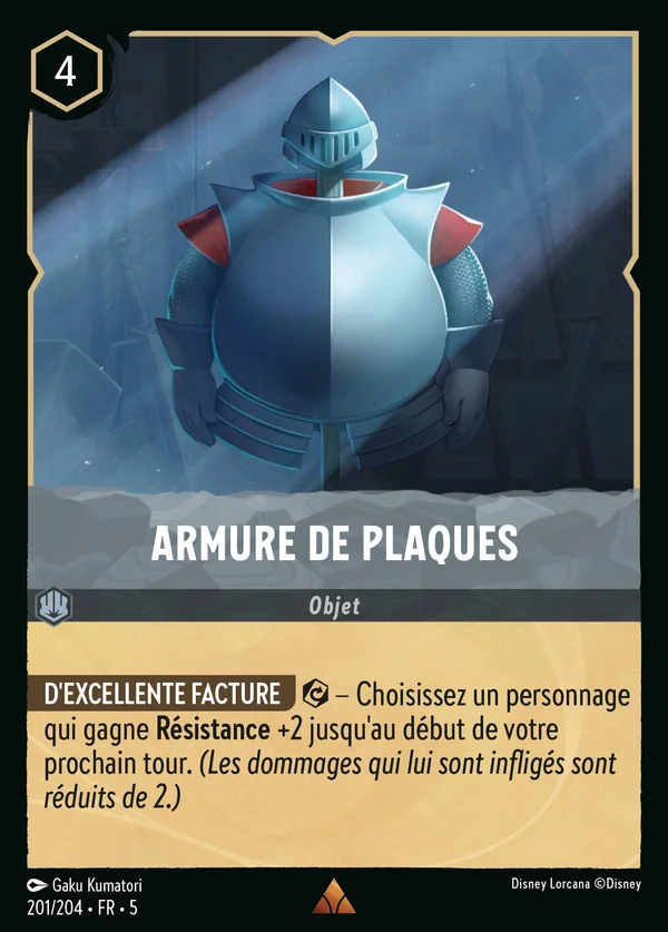 Armure de plaques — Disney Lorcana Objet card from Shimmering Skies
