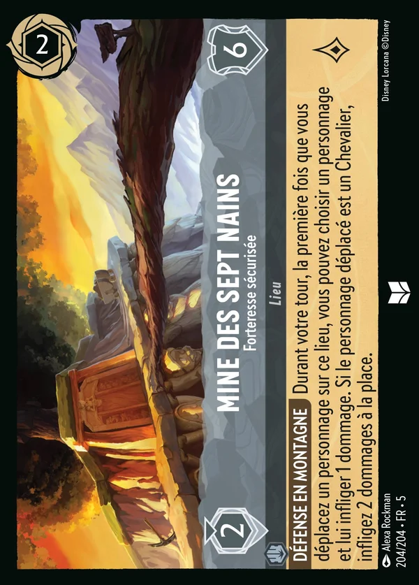 Mine des sept Nains - Forteresse sécurisée — Disney Lorcana Lieu card from Shimmering Skies