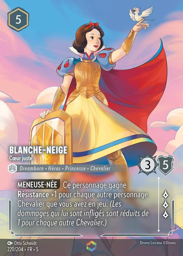 Blanche-Neige - Cœur juste — Disney Lorcana Personnage card from Shimmering Skies