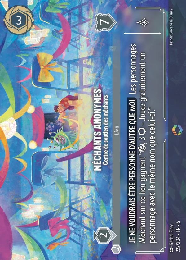 Méchants anonymes - Centre de soutien des méchants — Disney Lorcana Lieu card from Shimmering Skies
