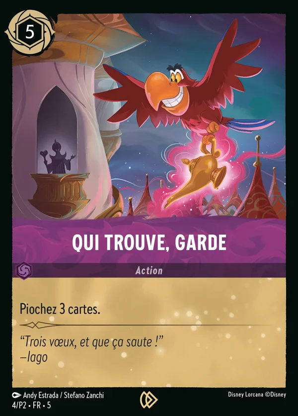 Qui trouve, garde — Disney Lorcana Action card from Shimmering Skies