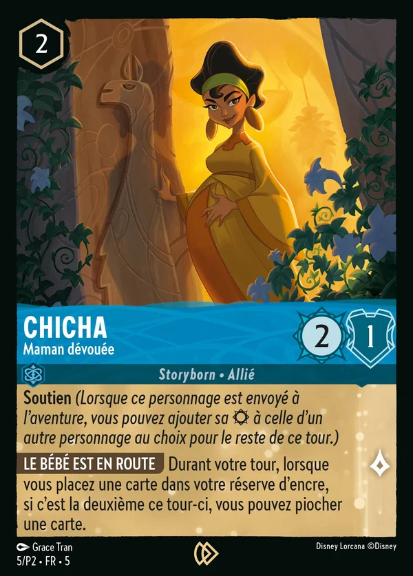 Chicha - Maman dévouée — Disney Lorcana Personnage card from Shimmering Skies