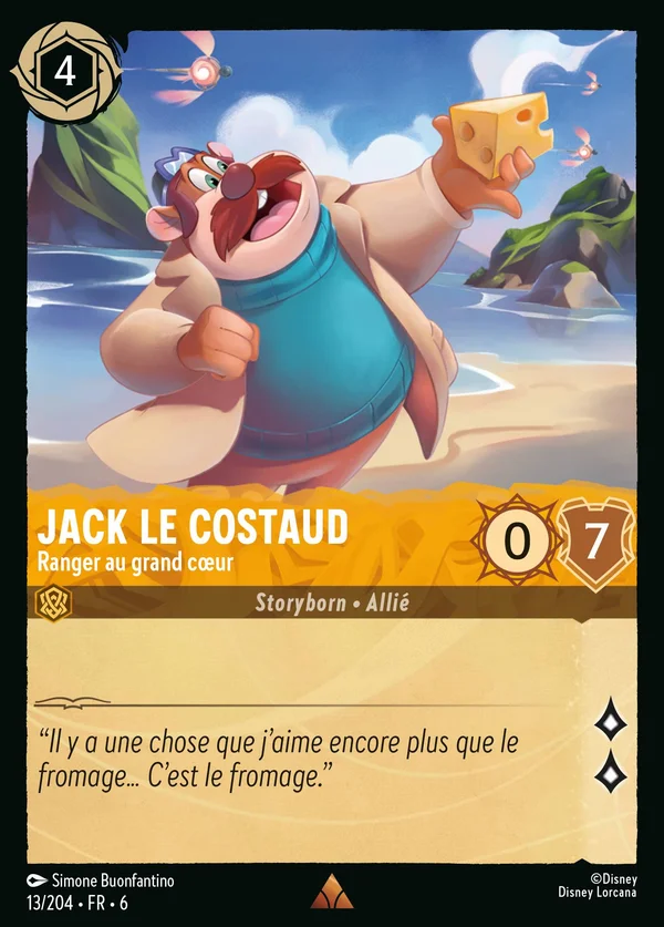 Jack le Costaud - Ranger au grand cœur — Disney Lorcana Personnage card from Azurite Sea