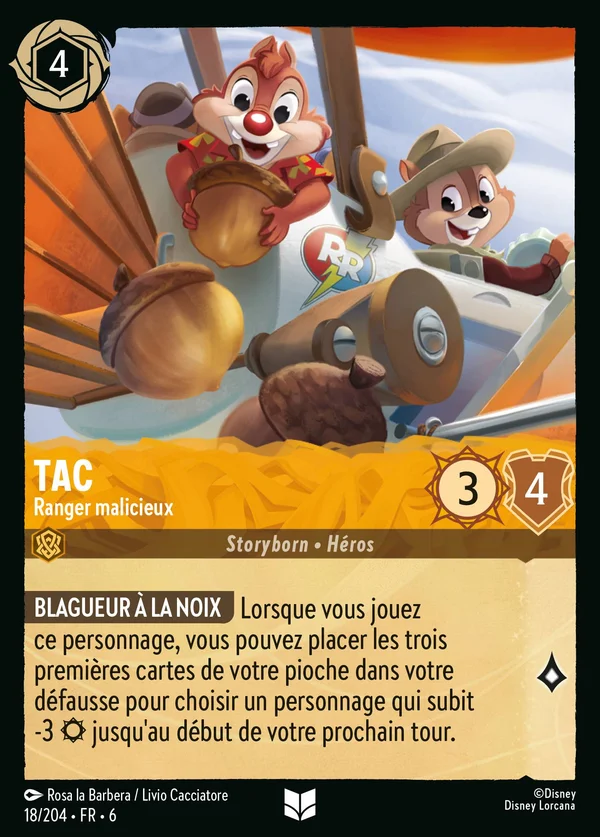 Tac - Ranger malicieux — Disney Lorcana Personnage card from Azurite Sea