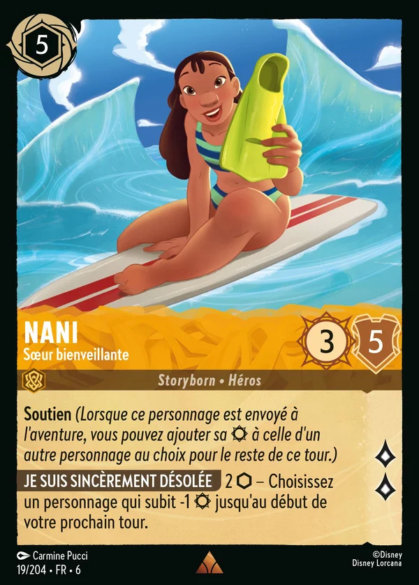 Nani - Sœur bienveillante — Disney Lorcana Personnage card from Azurite Sea