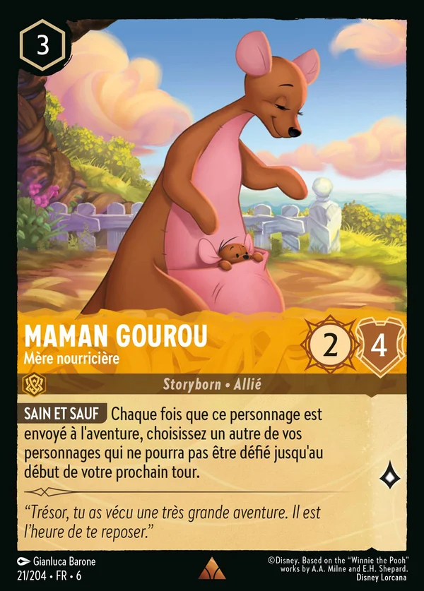 Maman Gourou - Mère nourricière — Disney Lorcana Personnage card from Azurite Sea
