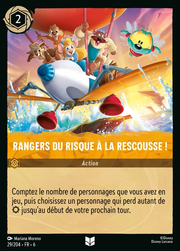 Rangers du risque à la rescousse ! — Disney Lorcana Action card from Azurite Sea
