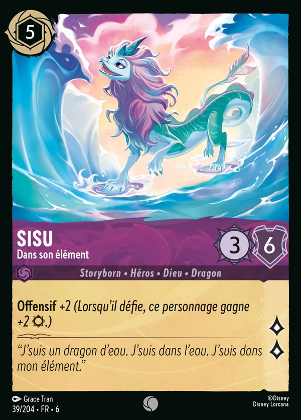 Sisu - Dans son élément — Disney Lorcana Personnage card from Azurite Sea