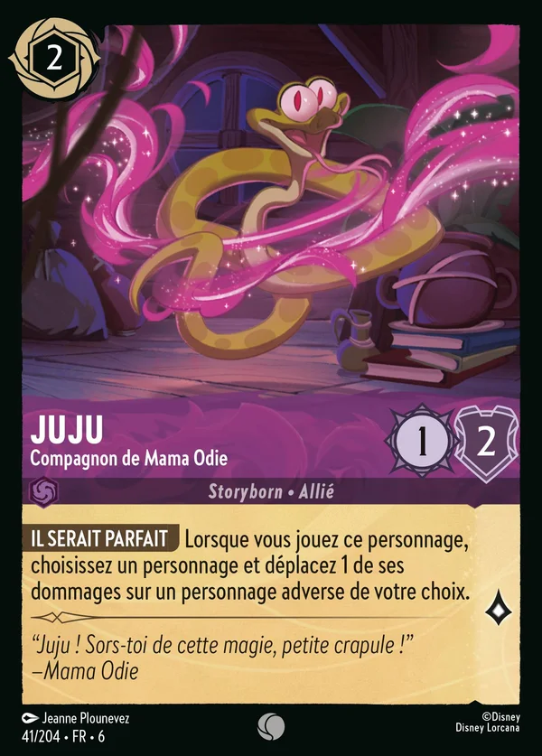 Juju - Compagnon de Mama Odie — Disney Lorcana Personnage card from Azurite Sea