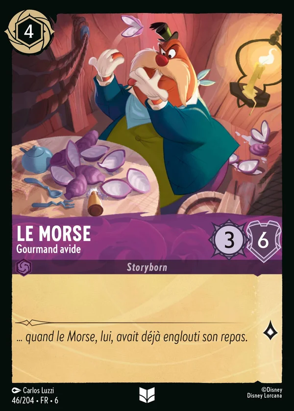 Le Morse - Gourmand avide — Disney Lorcana Personnage card from Azurite Sea