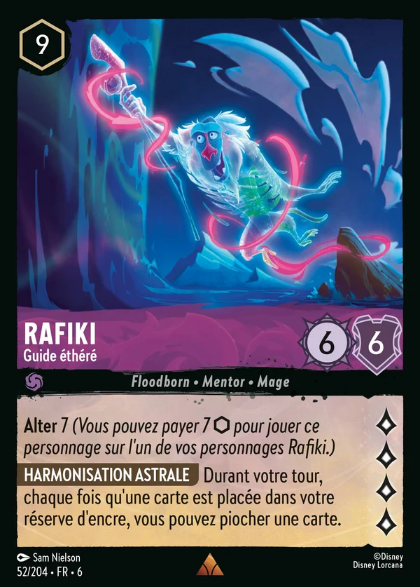 Rafiki - Guide éthéré — Disney Lorcana Personnage card from Azurite Sea