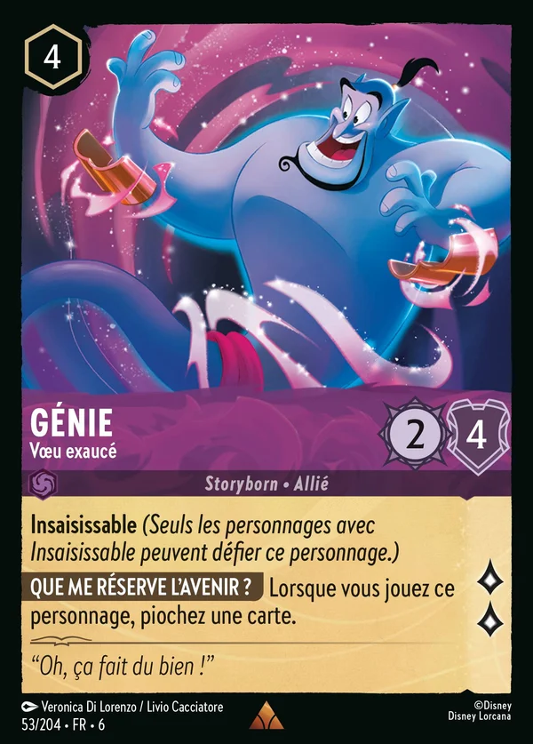 Génie - Vœu exaucé — Disney Lorcana Personnage card from Azurite Sea